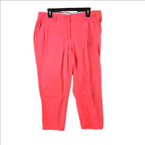 Crown & Ivy Coral Cropped Pants Women size 14W